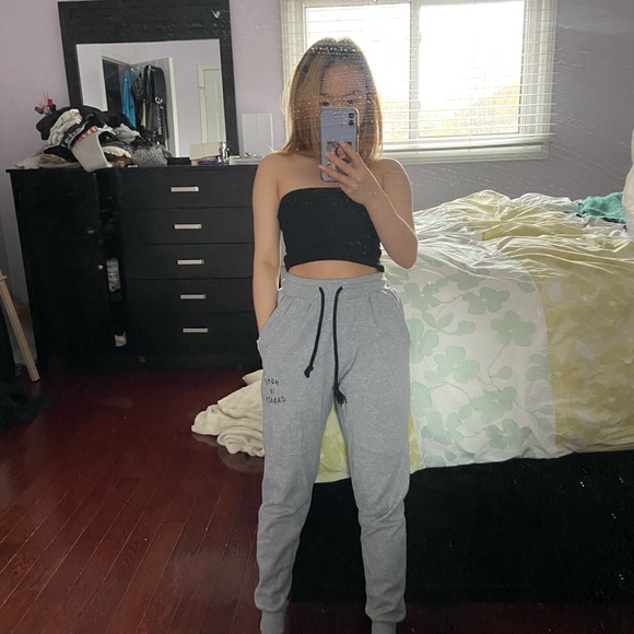 Small Peace Collective Grey Drawstring Sweatpants - Picture 3 of 3